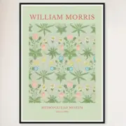 Galrie William Morris Daisy Print from Metropolitan Museum - Timeless Elegance (1864), Black Frame, A4 21 x 30cm (8 x 12inch)