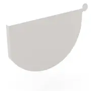 NSW NEW Stratco Smoothline Gutter Stop End Gull Grey