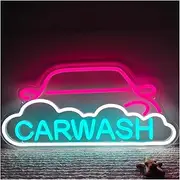 Sign Lamp Car Wash Neon Sign USB Powered LED Light for Auto Shop Man Cave and Business Repair Workshop 43cm×20.2cm