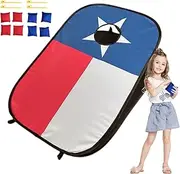 Bean Bag Toss Game Set, Bean Bag Toss Game for Kids, Kids Bean Bag Toss Game 8 Bean Bags Throw Toys, Portable Cornhole Game Set for Outdoor and Indoor Play, Backyard Toys