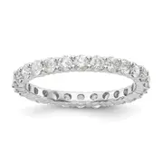 1.50 Ct. Natural Diamond Womens Eternity Wedding Band Ring in 14k White Gold