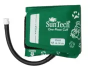 SunTech, (98-0600-01), One-Piece Blood Pressure Cuff, Green, Child 12-19 cm.
