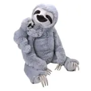 Mum and Baby Sloth Soft Plush Toy JUMBO 24"/60cm Wild Republic Jumbo Sloth