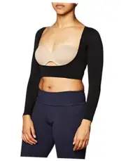womens Plus Size Seamless Arm Shaper 3X Plus Black