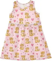 [Caihoyu] Baby Girls Sleeveless Dresses Kids Fashion Spring Dresses Summer Active Playwear, Multicolor12, 6 Years