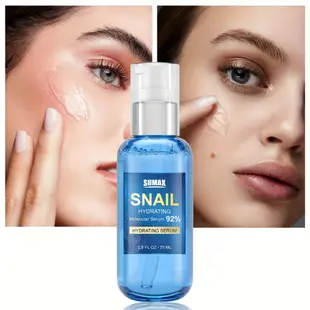 Ruoall Snail Mucin 92% 保濕霜,適合乾性皮膚的日常面部凝膠霜,敏感肌膚,晚霜,用於撫平細紋和黑眼圈