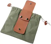 Foraging Bag Belt Pouch Foldable with Drawstring Multipurpose Fruit Picking Bag Hiking Pouch for Camping Fruits Shells Leaves