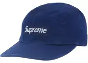 Supreme Navy Washed Chino Twill Camp Cap (SS24) 100% AUTHENTIC NWT