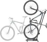 CyclingDeal Upright Bike Stand Floor - Vertical & Horizontal Bicycle Stand Bicycle Storage - Safe & Secure Bike Storage Rack - for Wheels Sizes up to 29" - Bike Rack Garage Bicycle Rack
