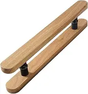 Door Handle Large Heavy Duty Sliding Barn Door Pull Handle, 40/60/80/100/120Cm Wooden 2-Sided Install H Shape Entry Door Handle, Home/Front Door/Glass Patio Doors/Office, Store Doors