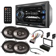 VM-22B Bluetooth USB AM/FM Car Stereo & Door Speakers for 2005-2009 Ford Mustang