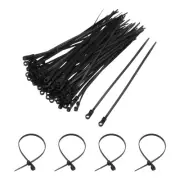 250Pcs 9 Inch 44 Lbs Mount Head Cable Zip Ties Self-Locking Nylon Zip Black