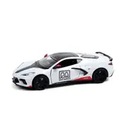 Greenlight Licensed 1:24 Scale Chevrolet Corvette C8 Stingray Coupe 2020 Diecast Model Car White