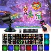 Outdoor Christmas Projector Light Moving Santa LED Laser Landscape Xmas Lamp Kit
