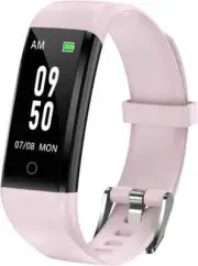GRV No Bluetooth Pedometer Watch Fitness Tracker Phone Needed, Step Pink