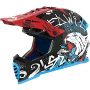 MX437 Fast II Mini Starmaw Black 06 Kids Motocross Helmet