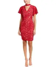 Alexia Admor dress Valentines BNWT AU S /US S sheath choker red lace