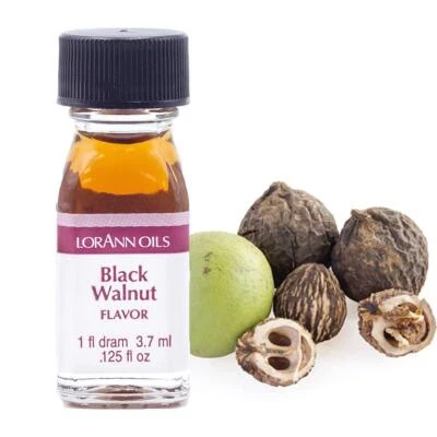 LorAnn Oils StrengthFlavor Food Flavor,.0125 fl oz - 3.7ml, - Black Walnut