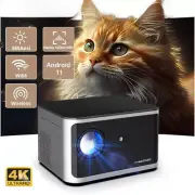 Android 11 4K Smart Projector 1920*1080P Full HD Wifi6 BT5.0 H713 Voice Control