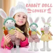 Easter Plush Bunny Ornament Easter Party Scene Lay out Bunny Dolls Decoration