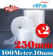 2x Bubble Cushioning Wrap 250mm x 100M 10mm Bubble - Sydney Special