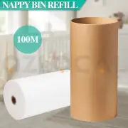 100M Nappy Bin Refill Kit Liner Film Compatible With For Tommee Tippee Sangenic