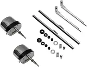 2X Windshield Wiper Motor Kit Accessorie Stainless Steel Direct Replaces Universal Windshield Wiper Motor Set
