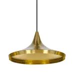 【北歐櫥窗】TOM DIXON BEAT PENDANT WIDE BRASS 黃銅壺形吊燈（圓盤、全電壓）