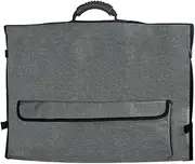 Portable Monitor Travel Case - Heavy Duty Protective Bag with Luxurious Velvet Lining, Shocking Foam and Accessory Pockets | Safe Equipment Transport for , Workstation Display, Studio Setup