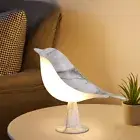 LED Bedside Lamp Touch Sensor Magpie Shape Night Light for Bedroom Home Office