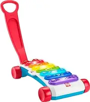 Fisher-Price Giant Light-Up Xylophone, Pretend Musical Instrument Electronic Pull Toy with Educational Songs for Baby and Toddlers