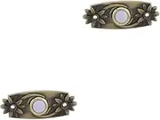 2pcs Decorative Doorbell Button Vintage Wired Switch for Home Entryway Door Hardware