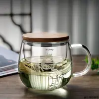 在飛比找蝦皮商城精選優惠-【特惠】直火玻璃壺 茶水分離茶杯 加厚耐熱玻璃水杯 日式家用