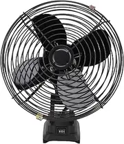 Generic Jobsite Fan, 35W 4000RPM 8in Fast Charging Cordless Fan for BL1840 Battery, 2 USB Ports Battery Powered Portable Fan for Camping Workshop and Construction Site