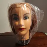 NEW Burmax Debts Cosmetology Highlighted Hair Stylist Practice Manikin Head