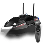 12000mAh 2 Batteries GPS RC Bait Boat for Fishing Fish finder 500M Range 4 HOURS Last Max3KG Load Birthday Christmas Gift COL Black