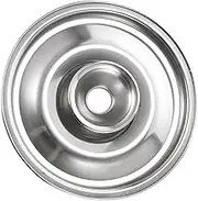 DOITOOL Stainless Steel Flatware Universal Lid Stainless Flatware Stainless Steel Serving Utensils Universal Pan Lid Stainless Steel Dishes Oil Pot Cover Jar Lid Outer Diameter Can Lid