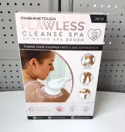 NEW & SEALED FINISHING TOUCH FLAWLESS CLEANSE SPA, WHITE/PINK