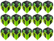 5 Sets Harrows Prime Standard Dart Flights - Ships w/ Tracking - Arrows Green