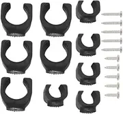 10 Pcs Universal Flashlight Holder with Screws, Flashlight Mounting Brackets, Universal Clips for Mounting Flashlight in Truck(5 Big, 5 Small)