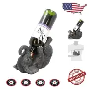 Whimsical 23cm Elephant Wine Holder - Perfect Gift for Animal and Wine Lovers