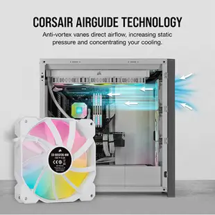 海盜船 CORSAIR iCUE SP120 RGB Elite 12公分風扇 PWM 三風扇 白色 官方授權旗艦店