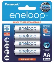 Panasonic Eneloop AA 2000mAh - 4 Pack Batteries Pre-Charged
