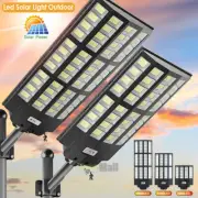 1500W LED Solar Flood Light Motion Sensor Security Wall Yard Garden Outdoor Lamp