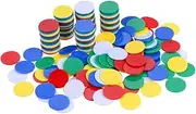 ERINGOGO Entertainment Coins Set 200pcs Poker Chips Toys for Boys and Girls Adults Educational Math Chips