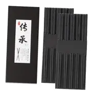 10 Pairs Fiberglass Chopsticks, Reusable Alloy Chop Sticks Non Black chopsticks