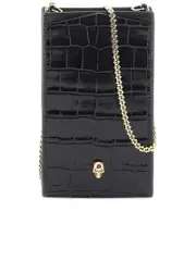 Alexander Mcqueen Skull Crossbody Phone Holder