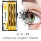 Individual Eyelashes False Eyelashes 0.1mm C Curly Lash Grafting Faux Mink ^