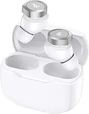 Edifier W240TN Active Noise Cancellation Earbuds with Bluetooth V5.3 - True Wireless Earbuds with Dual Dynamic Drivers - Fast Charging - Custom EQ - Ambient Mode and App - White