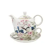 TNK Blue Bird Tea set Pot and Cup